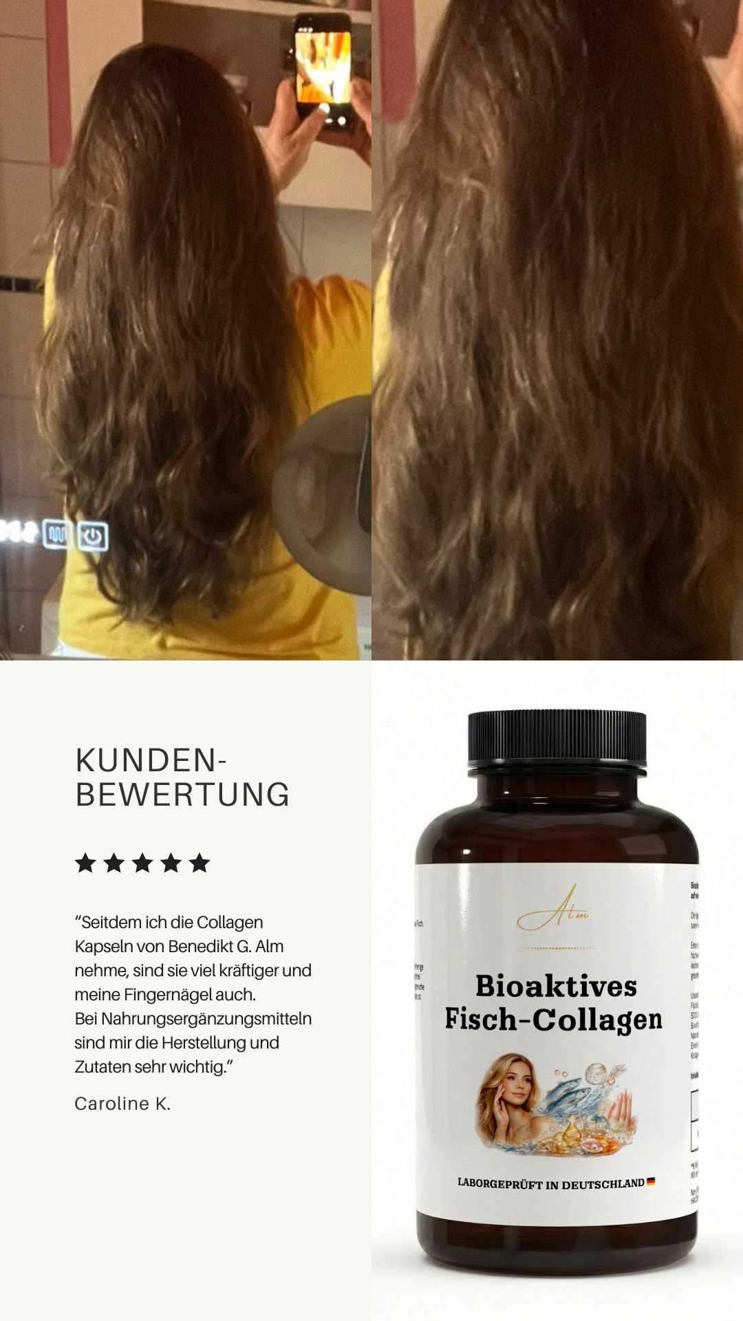 Bioaktives Fisch-Collagen - Peptid-HPMC-Kapseln