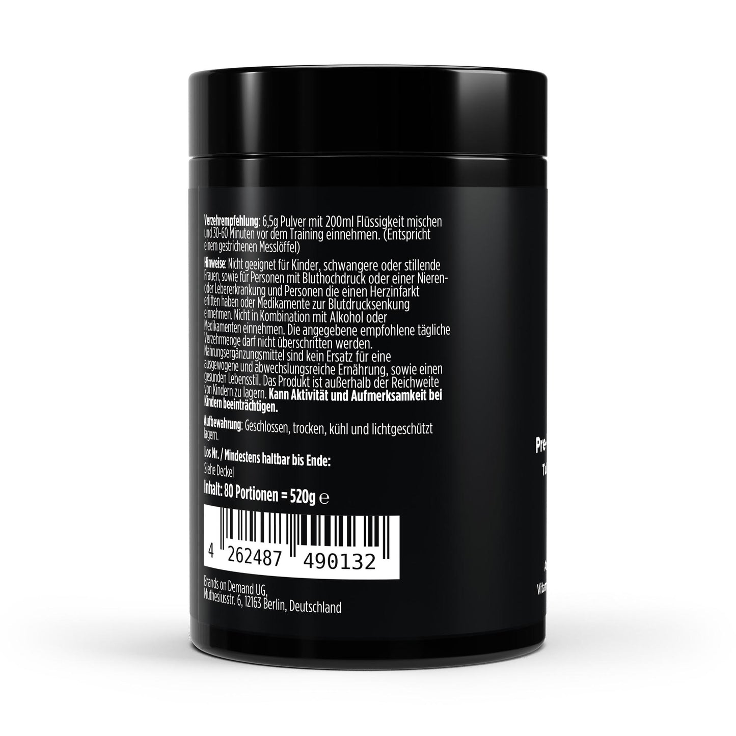 Pre-Workout Booster Tutti Frutti - 520g Kevin