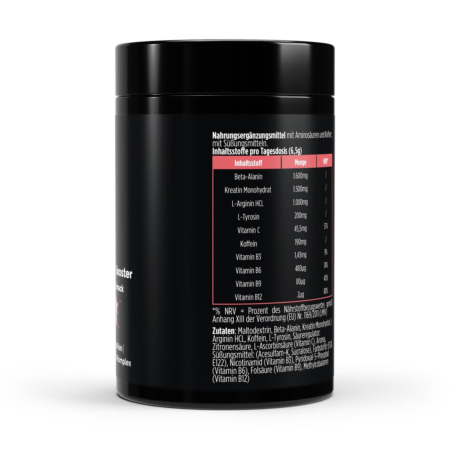 Pre-Workout Booster Himbeere - 520g Kevin